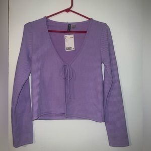 H&M tie cardigan